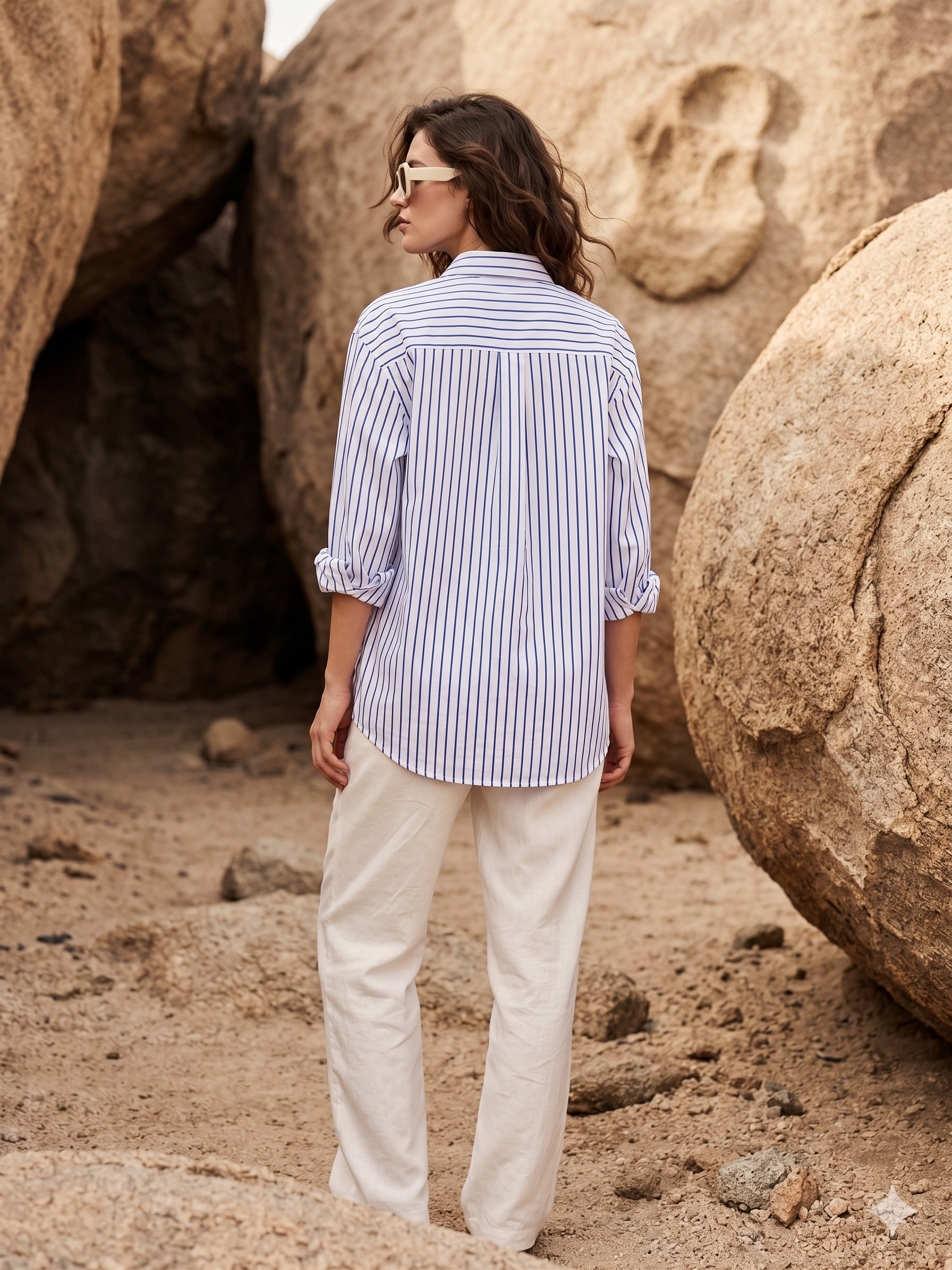 Women’s Oversized Striped Shirt