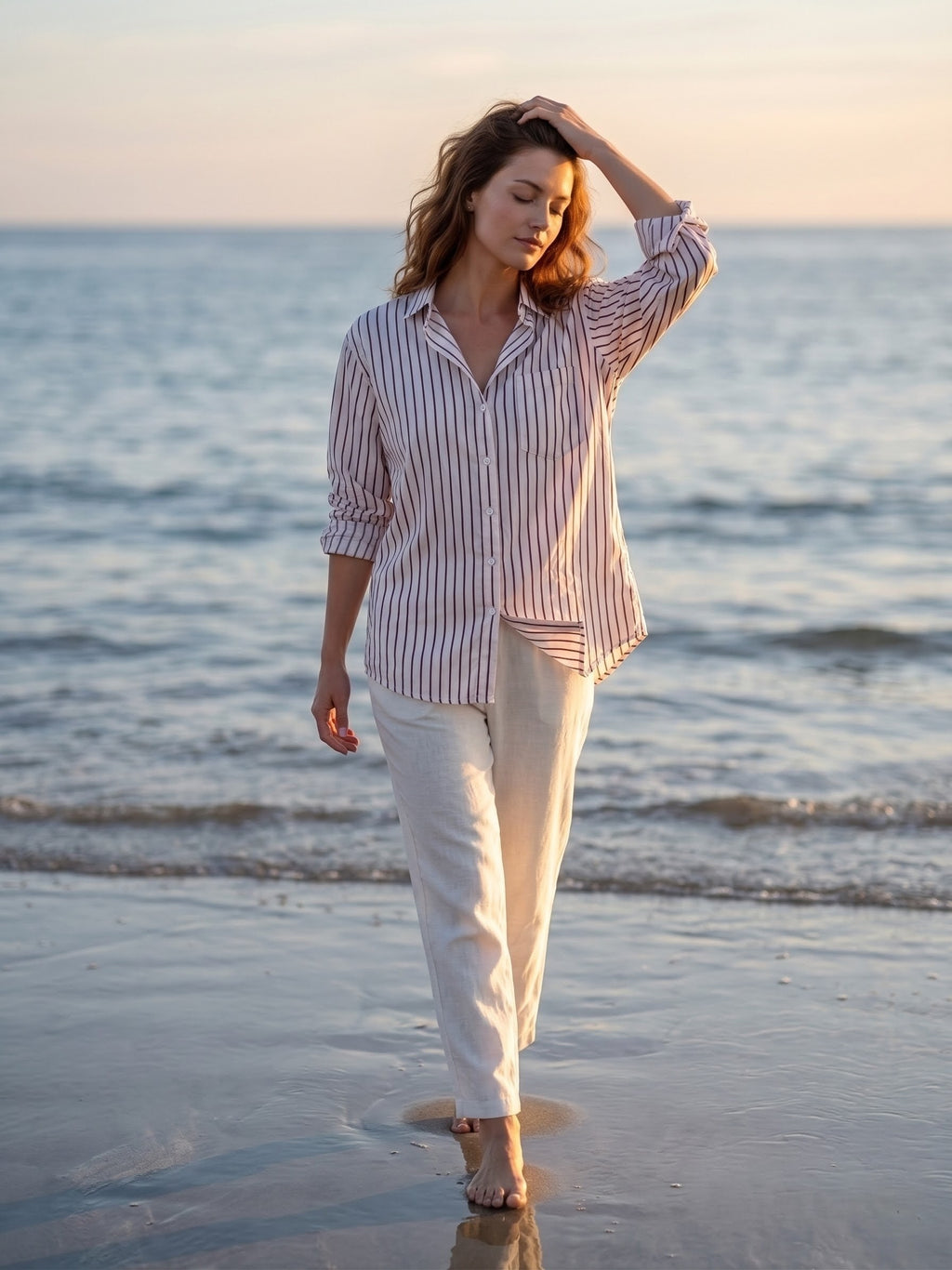 Women’s Striped Oversized Shirt