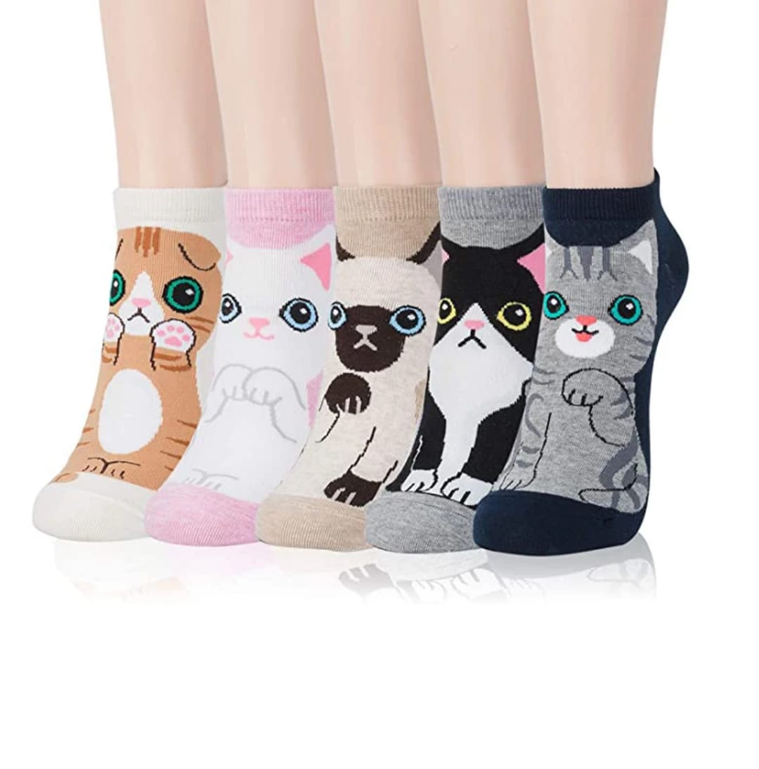 Women’s Cute Cartoon Ankle Socks – Fun & Comfortable