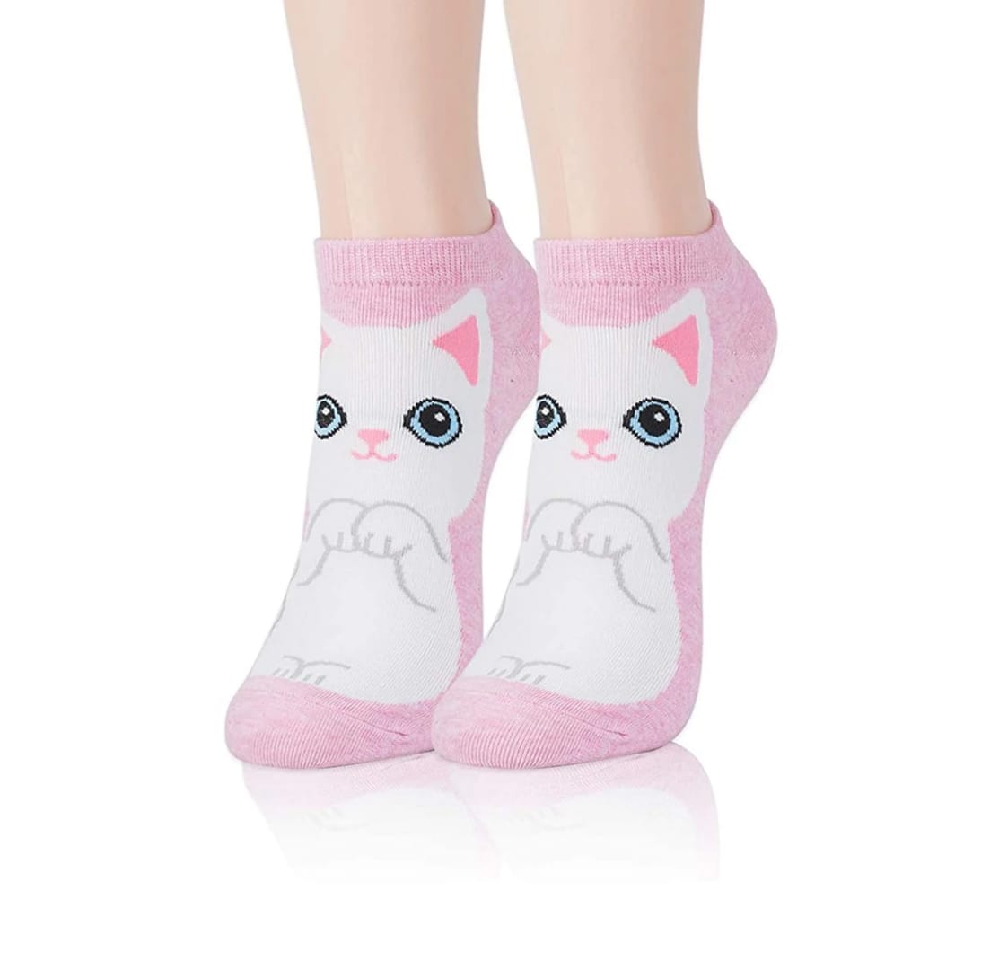 Women’s Cute Cartoon Ankle Socks – Fun & Comfortable