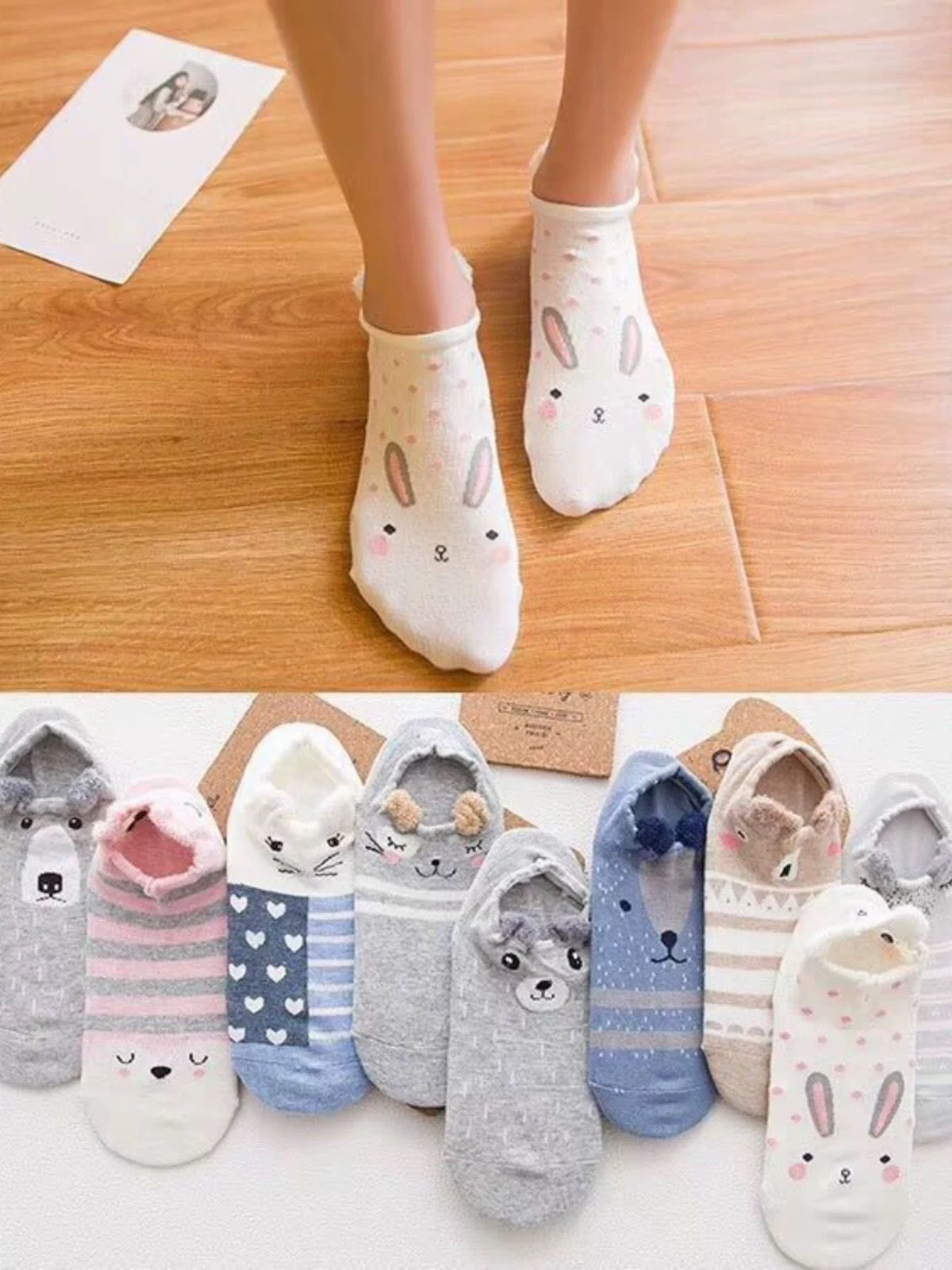 Women’s Cute Printed Ankle Socks – Soft, Cozy & Adorable